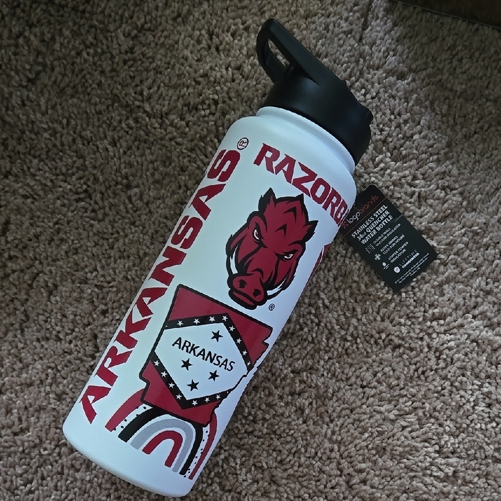 Arkansas Razorbacks White Water Bottle